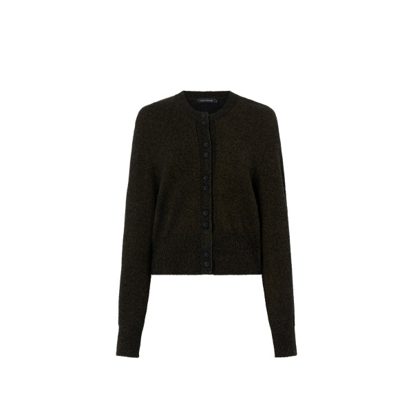 Camilla and Marc Soleo Textured Knit Cardigan in Cocoa | Knitwear | Luxury Shoes 