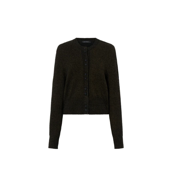 Camilla and Marc Soleo Textured Knit Cardigan in Cocoa | Knitwear | Luxury Shoes 