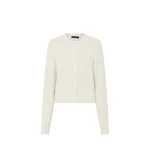 Camilla and Marc Soleo Textured Knit Cardigan in Cream | Knitwear | Luxury Shoes 