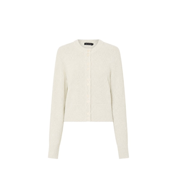 Camilla and Marc Soleo Textured Knit Cardigan in Cream | Knitwear | Luxury Shoes 