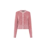 Camilla and Marc Soleo Textured Knit Cardigan in Watermelon | Knitwear | Luxury Shoes 