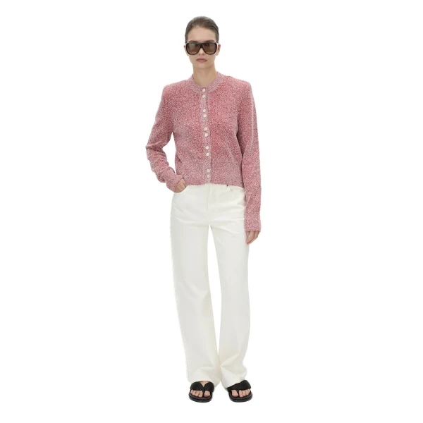 Camilla and Marc Soleo Textured Knit Cardigan in Watermelon