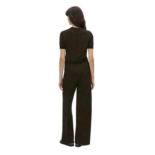 Camilla and Marc Soleo Textured Knit T-Shirt in Cocoa