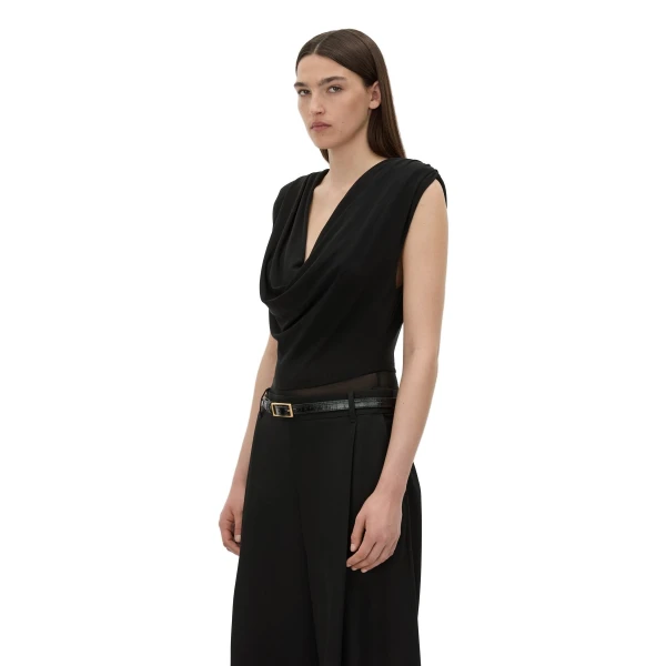 Camilla and Marc Taryn Mesh Bodysuit in Black