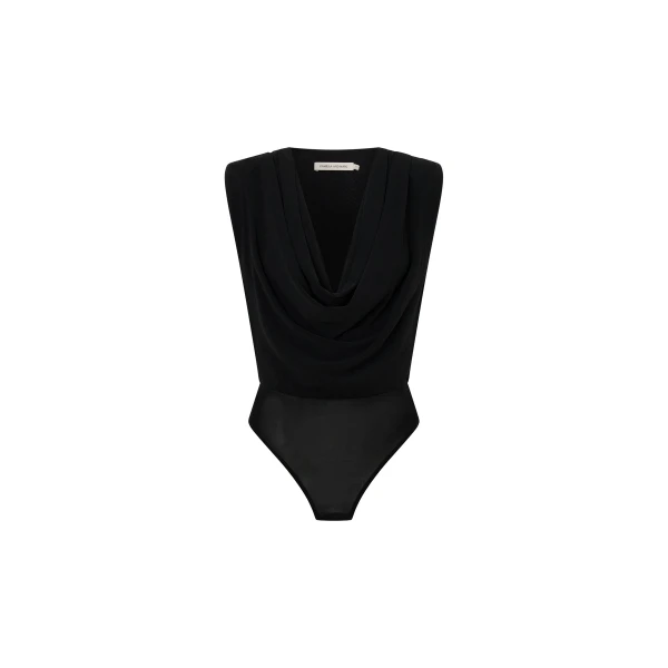 Taryn Mesh Bodysuit in Black