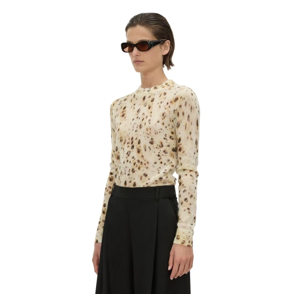 Camilla and Marc Teneva Printed Knit Sweater in Spot Print