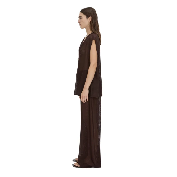 Camilla and Marc Tessara Top in Chocolate