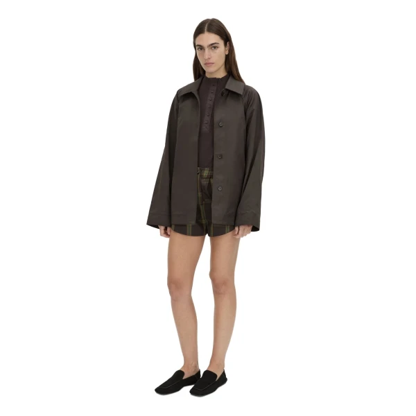 Camilla and Marc Winton Check Mini Short in Espresso Check