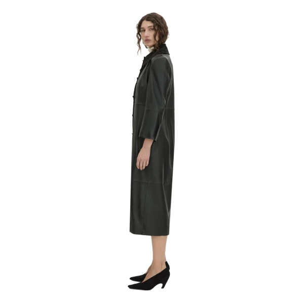 Camilla and Marc Yaz Leather Coat in Black