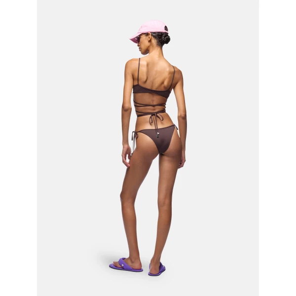 Attico dark brown swimwear