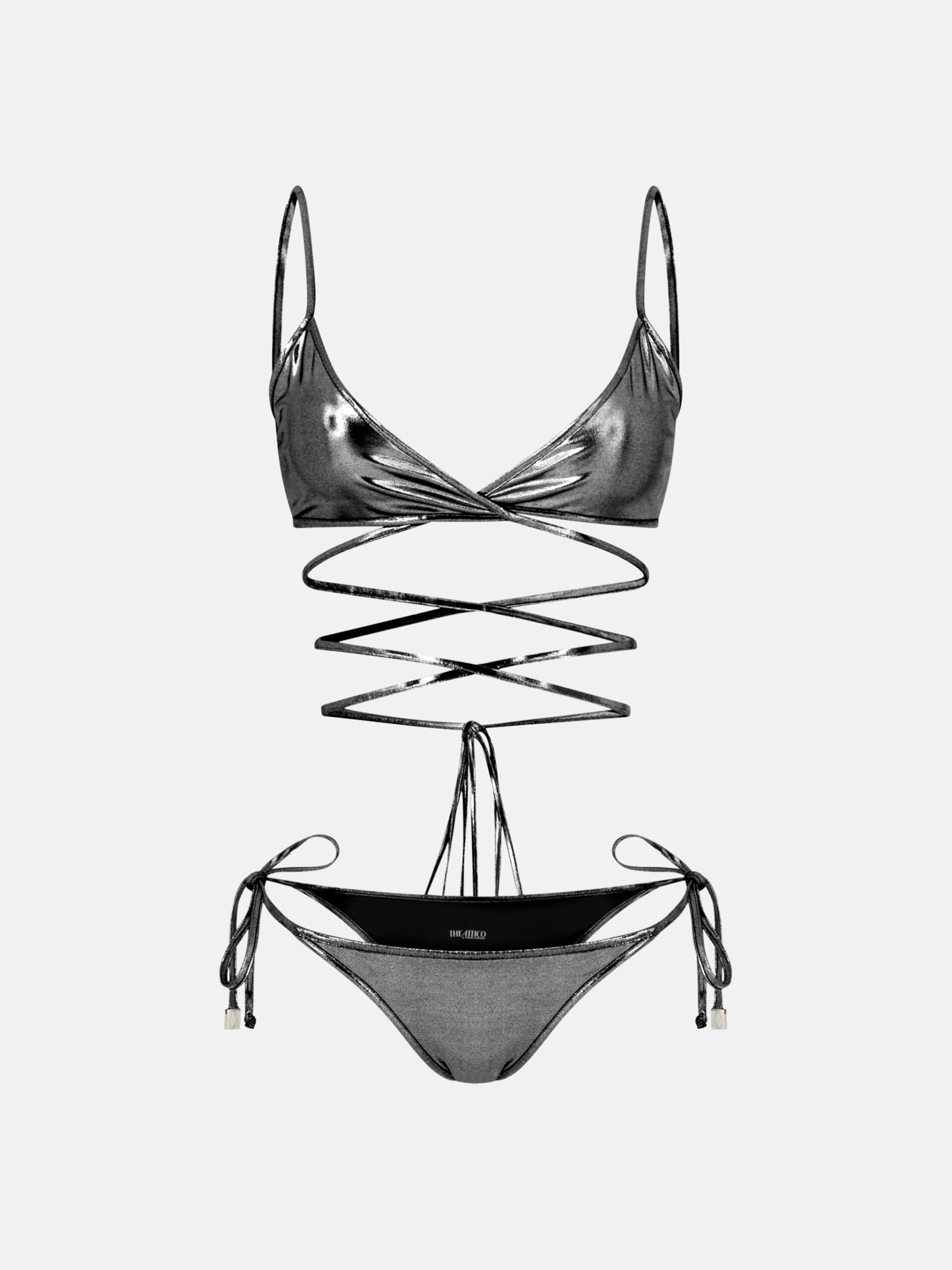 Dark silver bikini