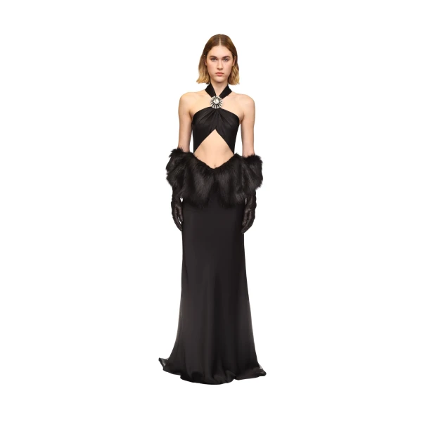 David Koma black gown