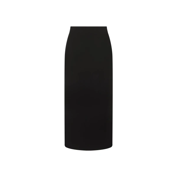 Satin Midi Pencil Skirt