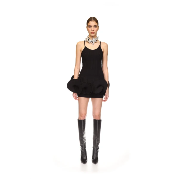 David Koma black mini dress
