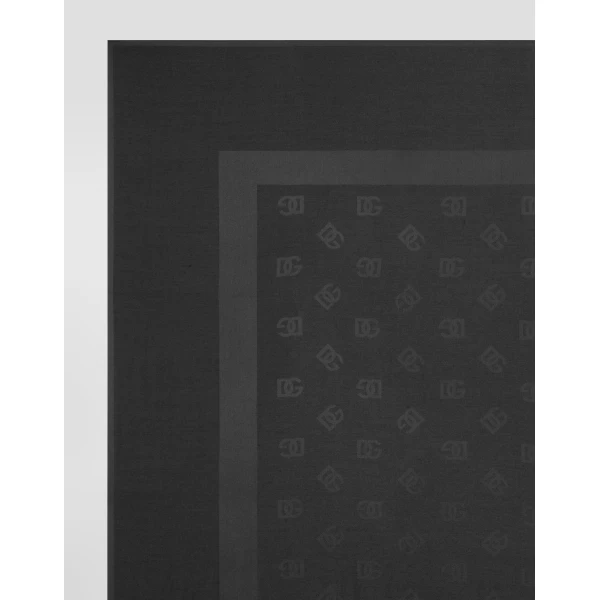 135x135 silk stole with logo jacquard - Image 2