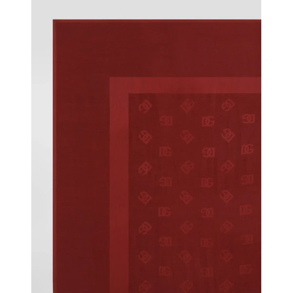 135x135 silk stole with logo jacquard - Image 2