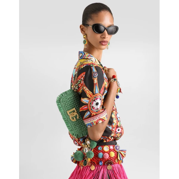 3.5 shoulder bag in raffia - Image 3