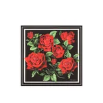 Dolce & Gabbana 50x50 rose-print silk twill scarf