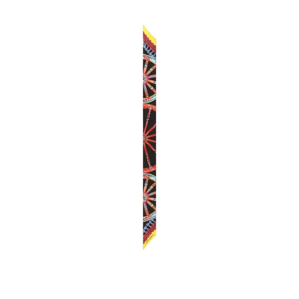 6x100 carretto-print silk twill bandeau