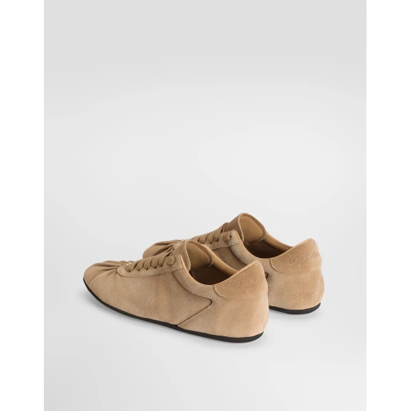 Ballet sneakers in split calfskin - Image 3