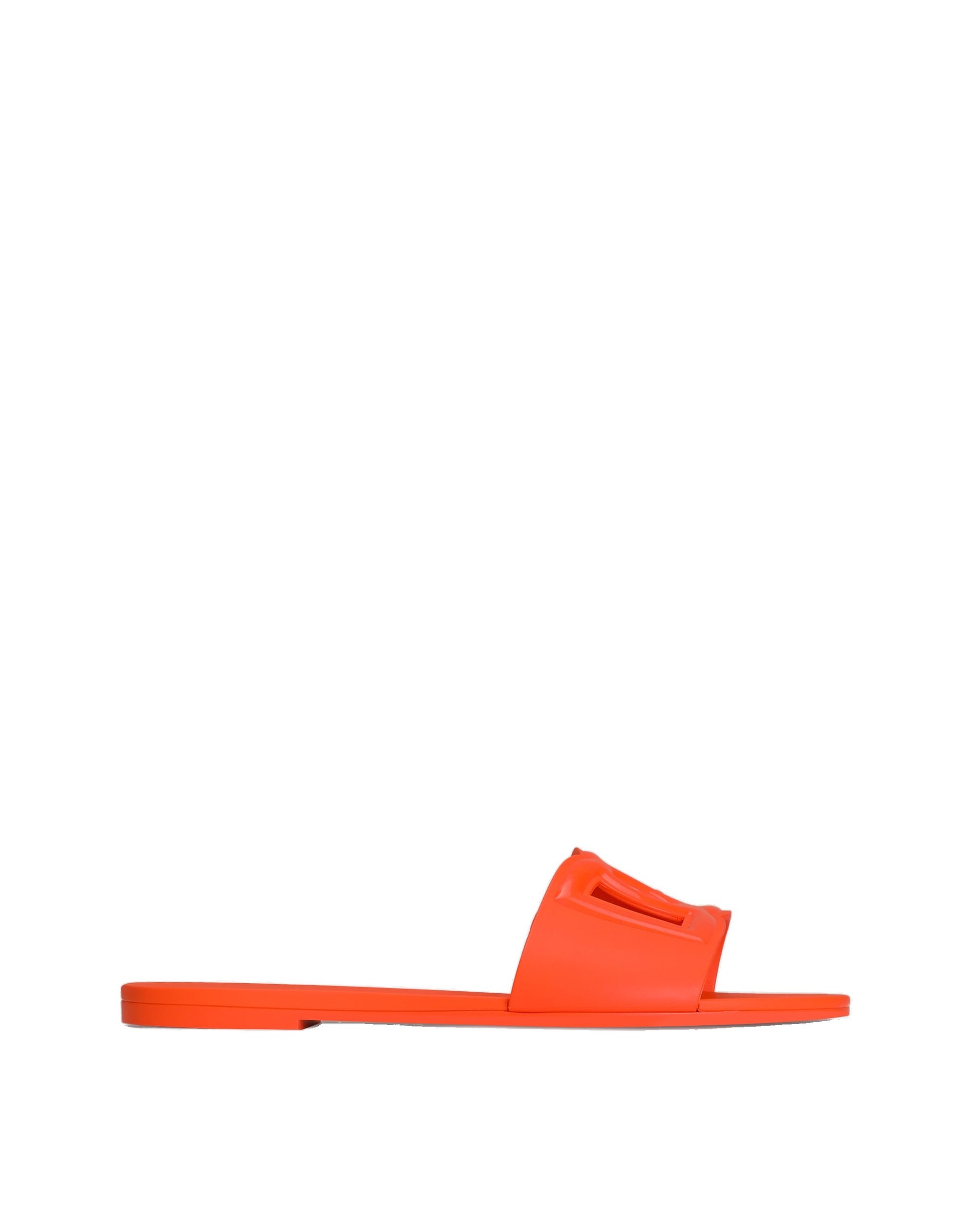 Dolce & Gabbana Beachwear slides in rubber in Orange | Buy Shoes at Luxury Shoes Dolce & Gabbana Beachwear slides in rubber