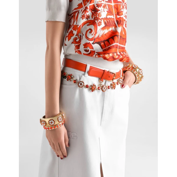 Belt with rhinestones - Image 2