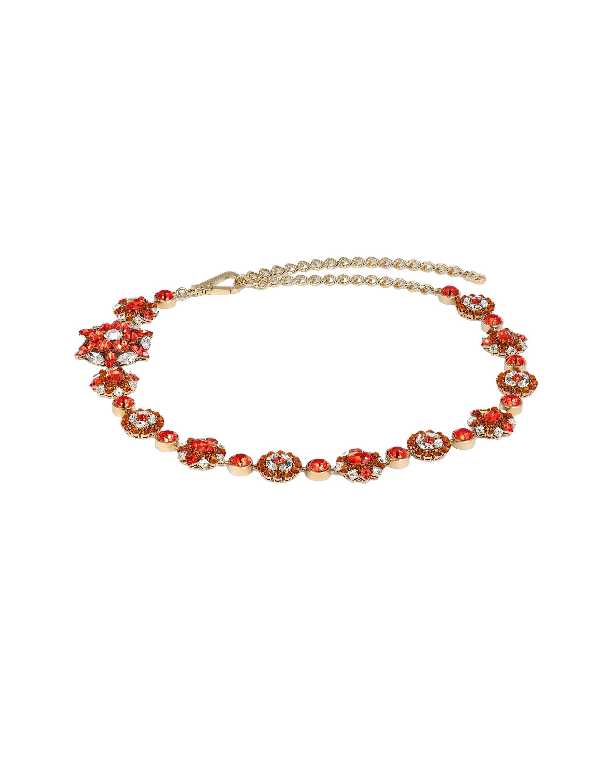 Dolce & Gabbana Belt with rhinestones in Gold | Buy Accessories at Luxury Shoes Dolce & Gabbana Belt with rhinestones