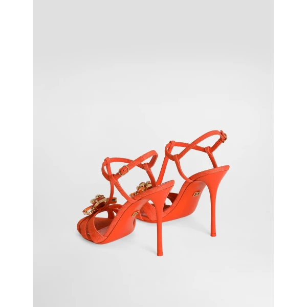 Brocade sandals with embroidery - Image 3