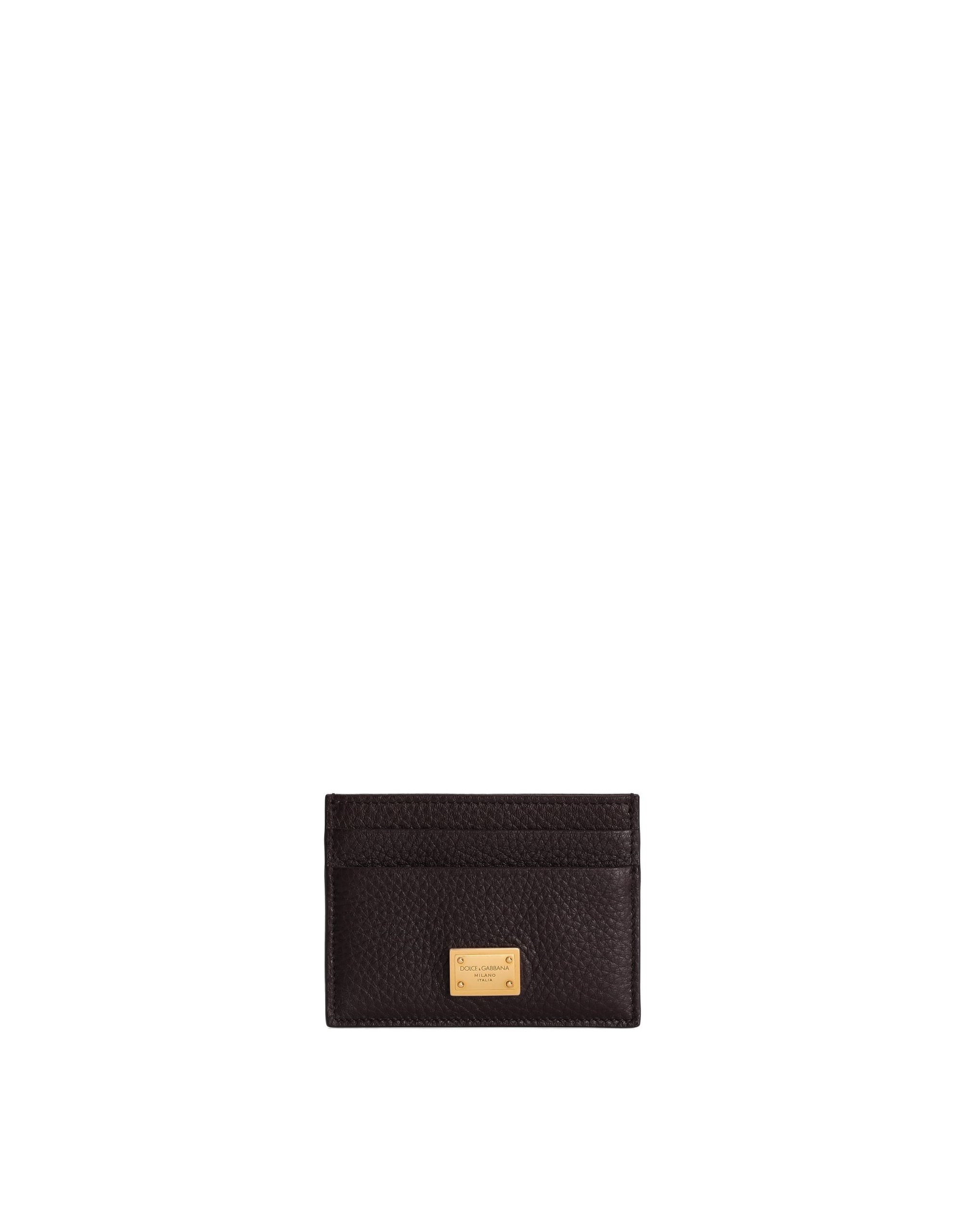 Dolce & Gabbana Calfskin card holder in Bordeaux | Buy Accessories at Luxury Shoes Dolce & Gabbana Calfskin card holder