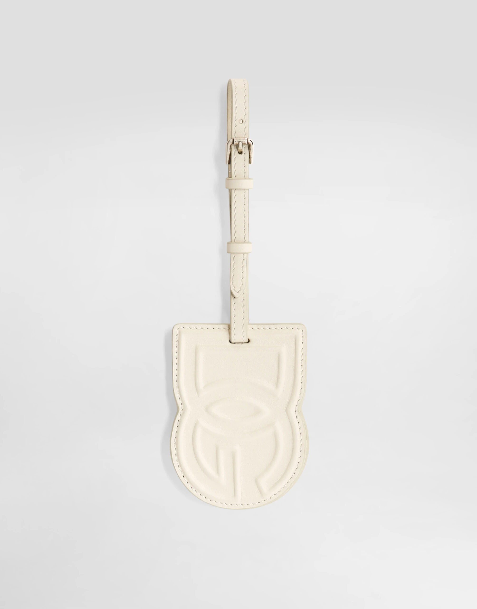 Dolce & Gabbana Calfskin keychain with dg logo in White | Buy Bags at Luxury Shoes Dolce & Gabbana Calfskin keychain with dg logo