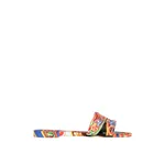 Dolce & Gabbana Carretto-print rubber beachwear slides