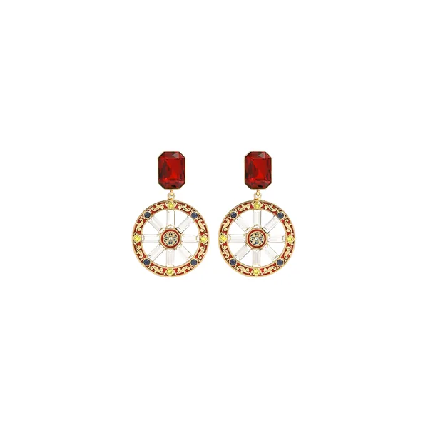 Dolce & Gabbana Carretto wheel clip earrings