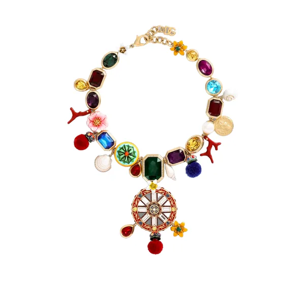 Carretto wheel necklace