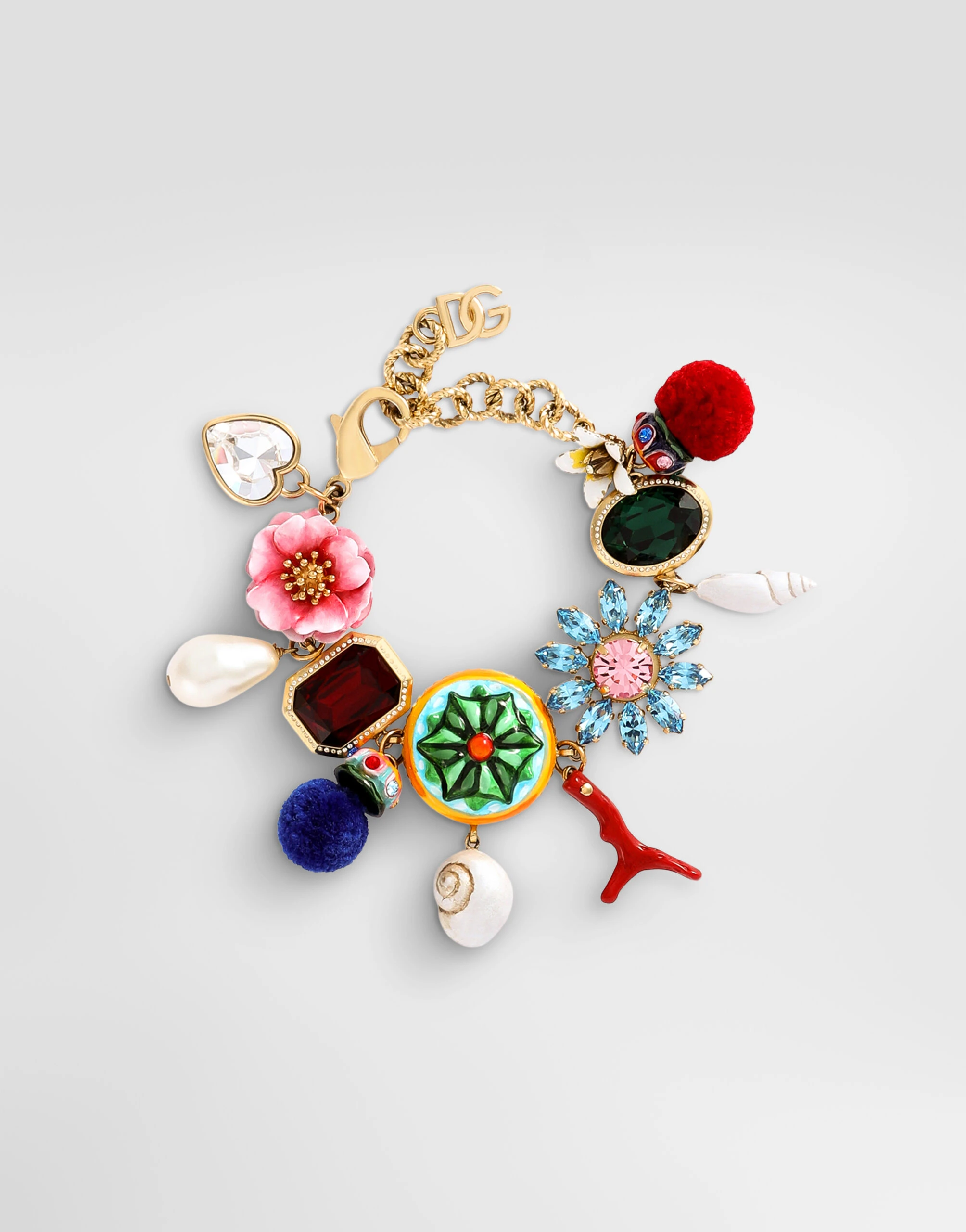 Dolce & Gabbana Charms bracelet in Multicolour | Buy Jewelry at Luxury Shoes Dolce & Gabbana Charms bracelet