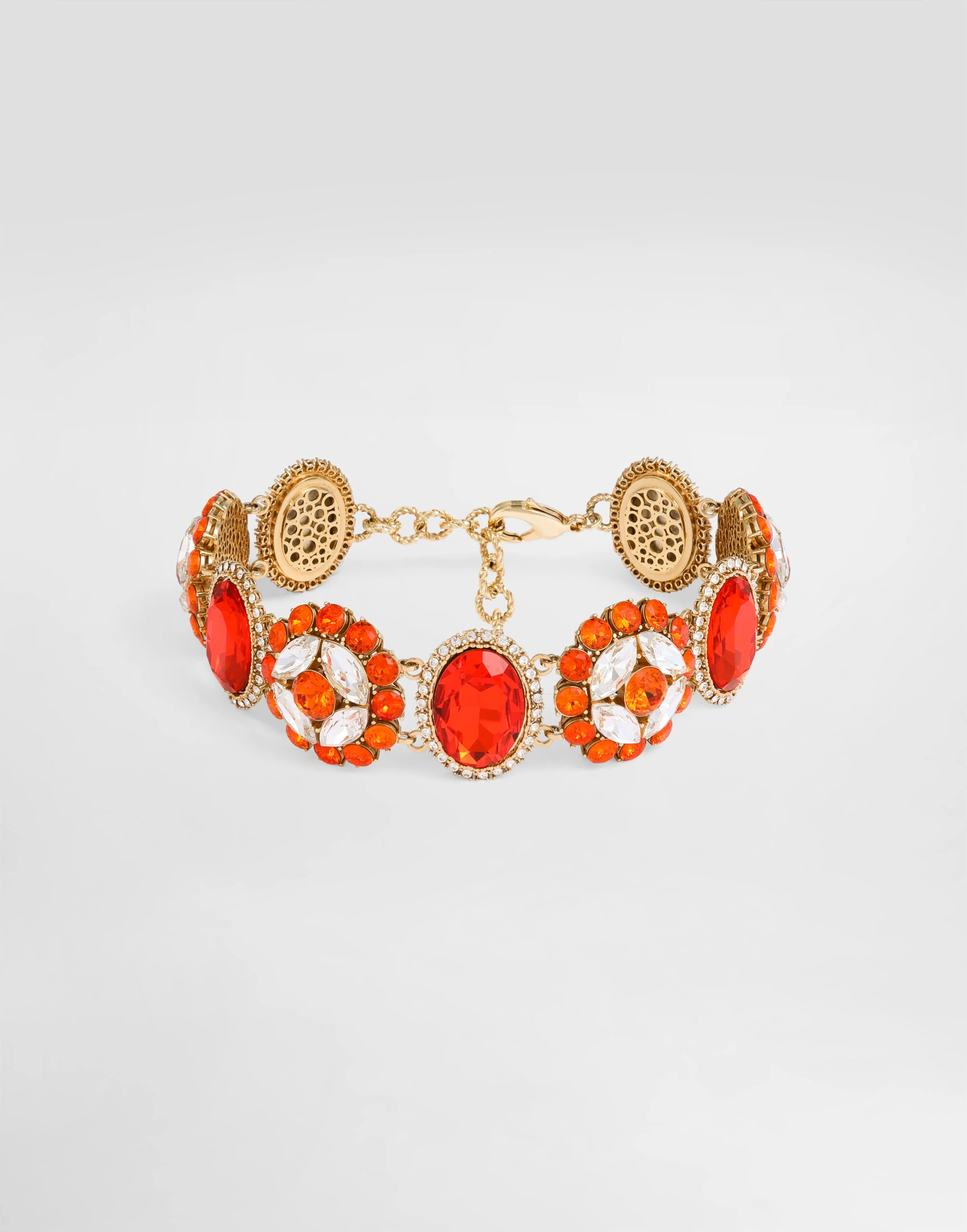 Dolce & Gabbana Choker necklace with rhinestones in Gold | Buy Jewelry at Luxury Shoes Dolce & Gabbana Choker necklace with rhinestones
