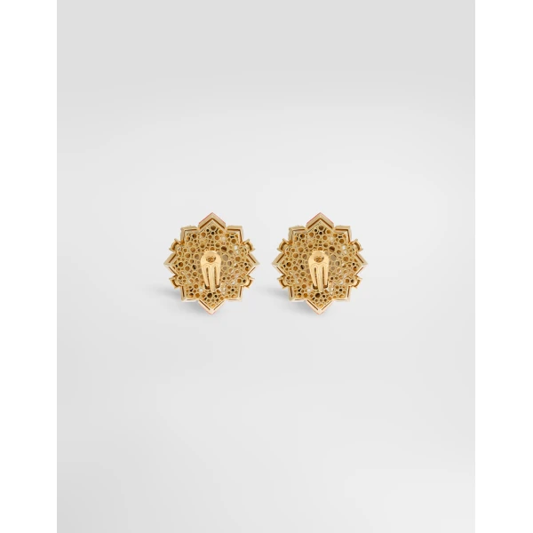 Clip earrings with rhinestones - Image 3
