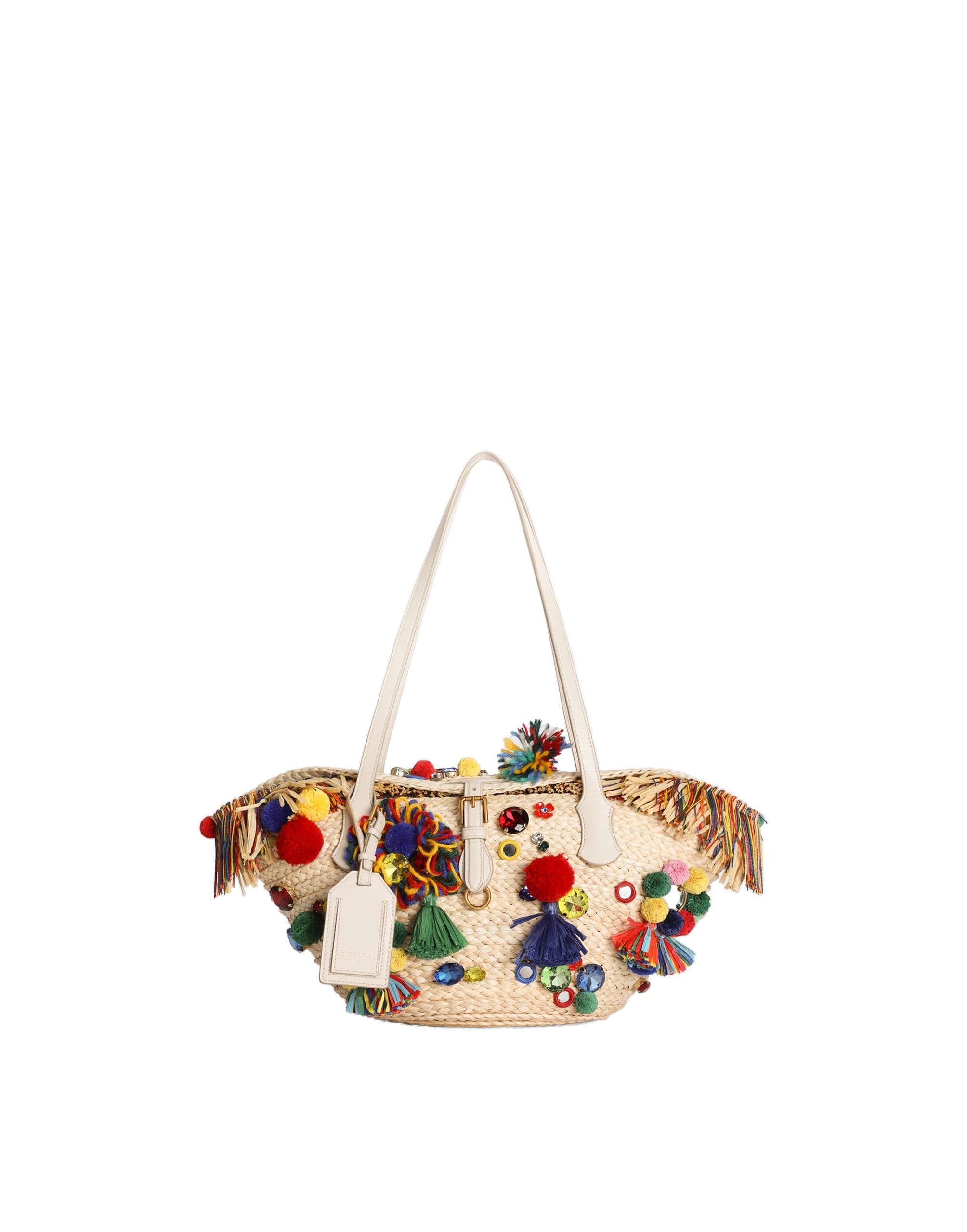 Dolce & Gabbana Coffa Capri bag with embroidery in Multicolour | Buy Bags at Luxury Shoes Dolce & Gabbana Coffa Capri bag with embroidery