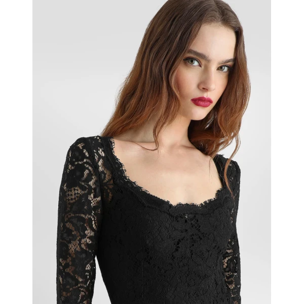 Cordonetto lace dress - Image 4