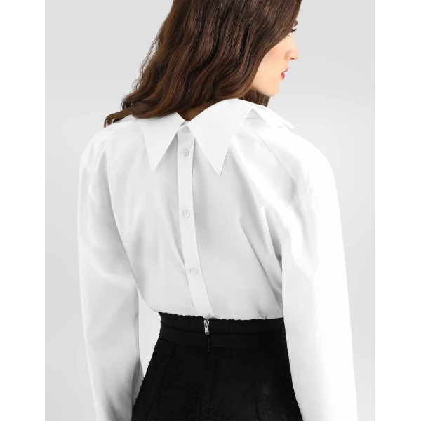 Cotton poplin shirt - Image 4