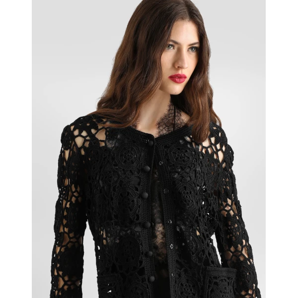 Crochet-knit cardigan - Image 4