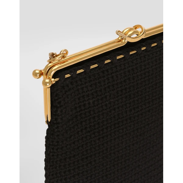 Dina shoulder and crossbody bag in crochet cotton - Image 6