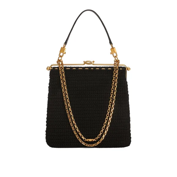 Dina shoulder and crossbody bag in crochet cotton