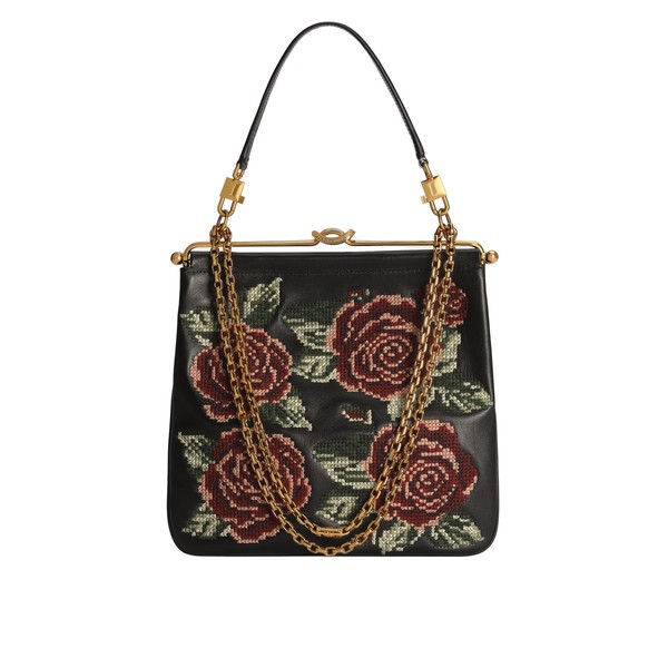 Dolce & Gabbana Dina shoulder and crossbody bag with fine stitch embroidery