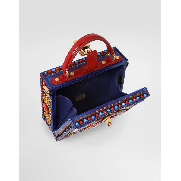 Dolce Box handbag in carretto resin - Image 6