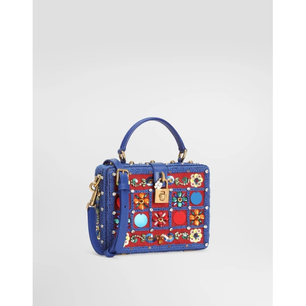 Dolce Box handbag with embroidery - Image 4