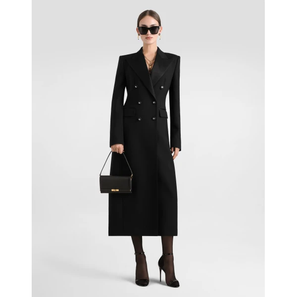 Dolce double-breasted coat in double wool gabardine - Image 2