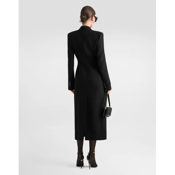Dolce double-breasted coat in double wool gabardine - Image 3