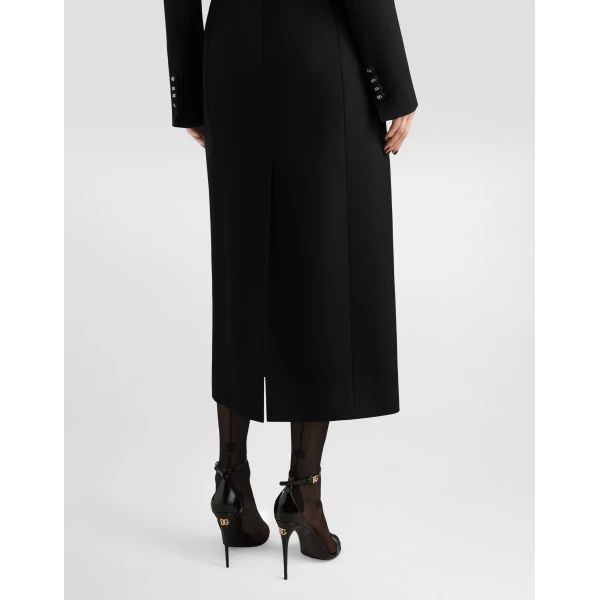 Dolce double-breasted coat in double wool gabardine - Image 5