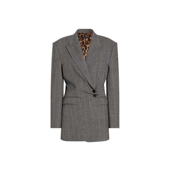 Dolce & Gabbana Double-breasted pinstripe wool jacket