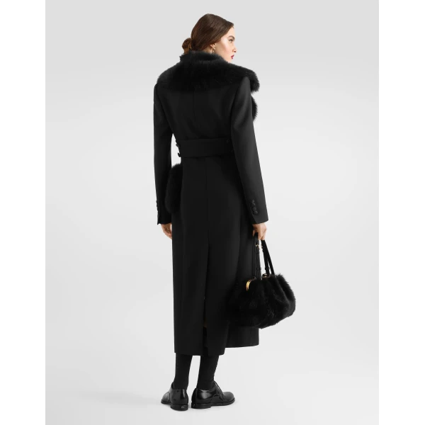 Double wool gabardine coat - Image 3